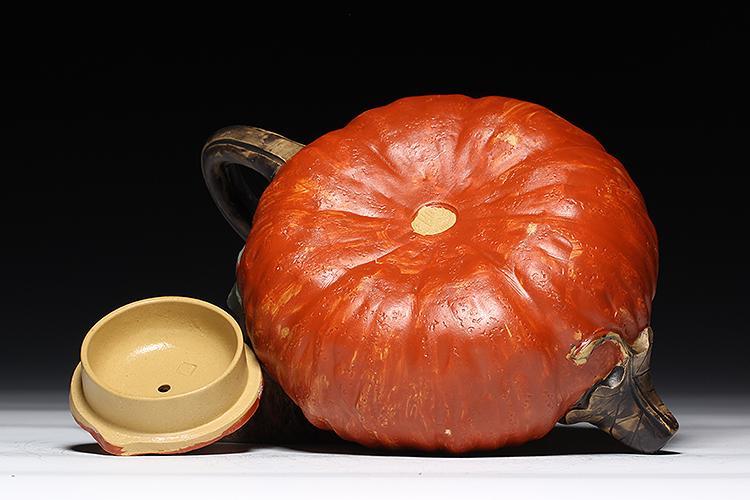 Handmade Yixing Teapot 620cc Purple Clay Pumpkin Zisha Pot