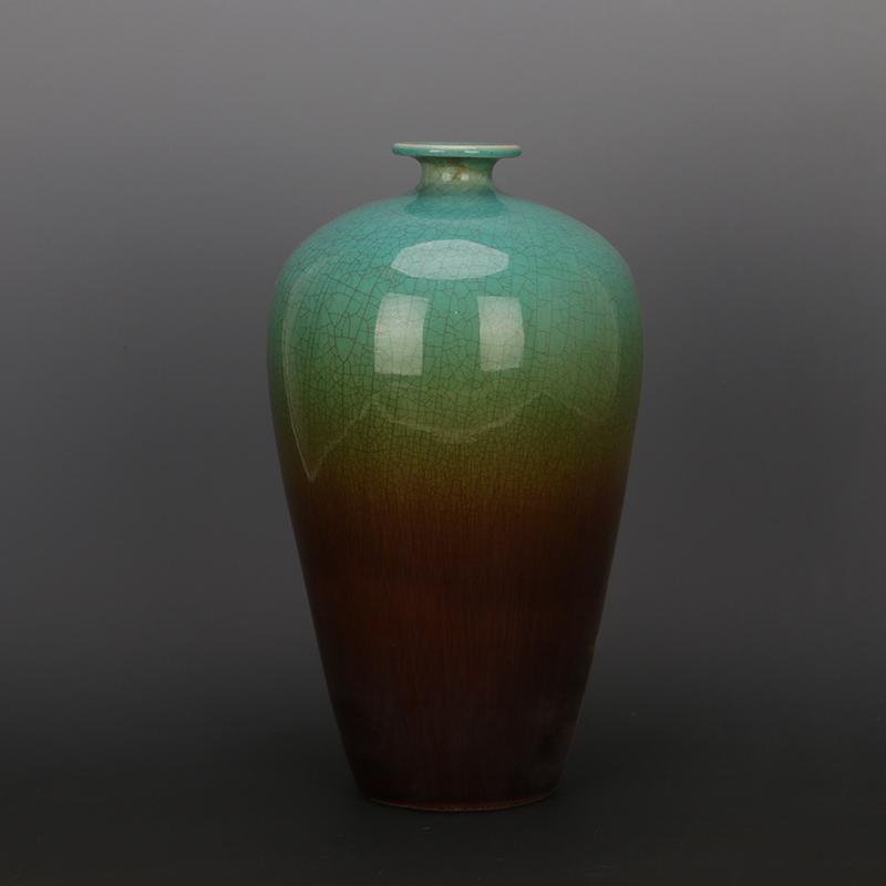 Jingdezhen Vintage Porcelain Vase Shiliu Flower Vases 33.5cm High For Antique Home Decoration Art Collection