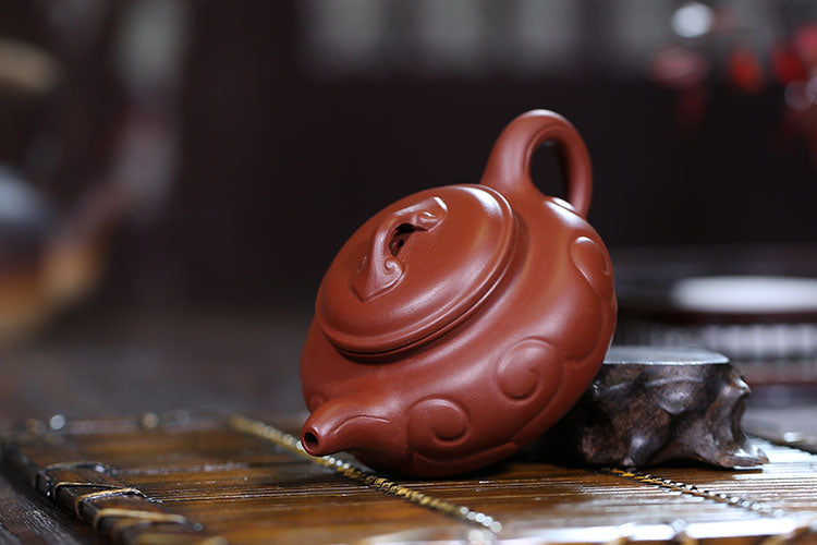 Handmade Yixing Teapot 200cc Purple Clay Zisha Pot Dahongpao Red Clay Tea Pot