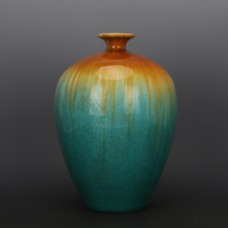 Jingdezhen Vintage Porcelain Vase Shiliu Flower Vases 31cm High For Antique Home Decoration Art Collection