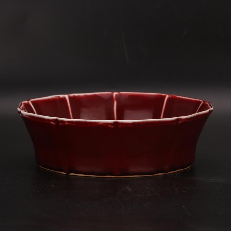 Jingdezhen Vintage Wash Bowl Porcelain Red Cup 1972 For Antique Home Decoration Art Collection