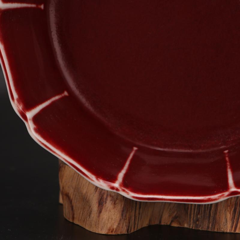Jingdezhen Vintage Wash Bowl Porcelain Red Cup 1972 For Antique Home Decoration Art Collection